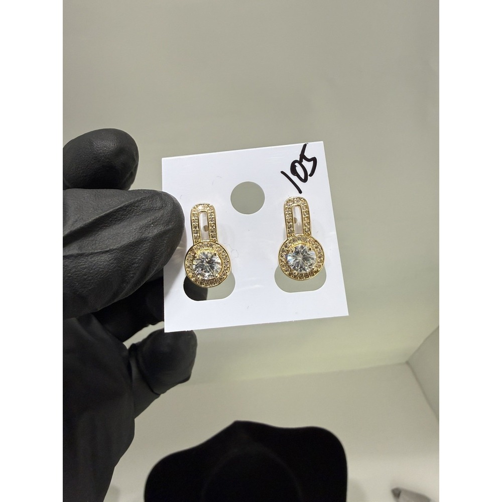 huggies earrings 14k gold filled .75 inch vvscz nickel free hypoallergenic